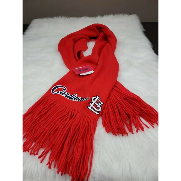 St. Louis Cardinals MLB-Baseball 81" x 27" Red Oversized Fringed Blanket Scarf - Picture 1 of 4
